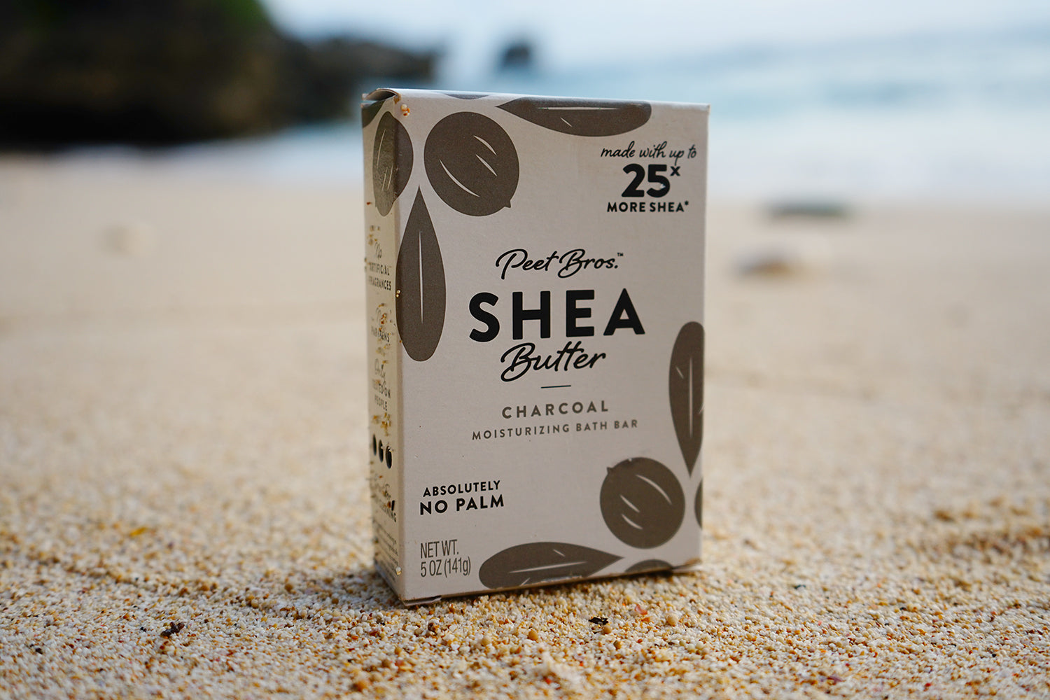 Shea Butter Charcoal Soap  Peet Bros Palm Oil Free Soap